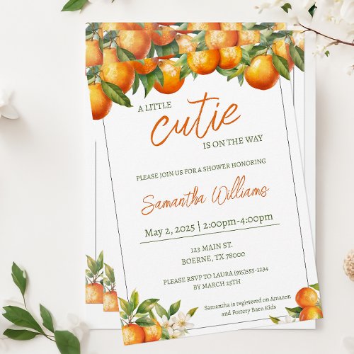 Little Cutie Baby Shower Invitation