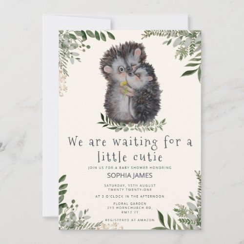 Little cutie baby shower invitation