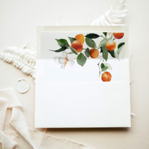 Little cutie baby shower invitation envelope liner