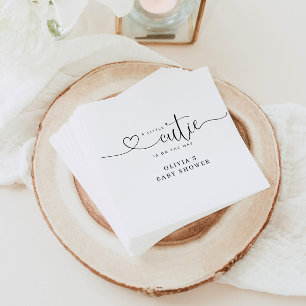 Little cutie baby shower napkins