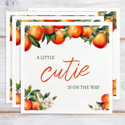 Little Cutie Baby Shower Napkins