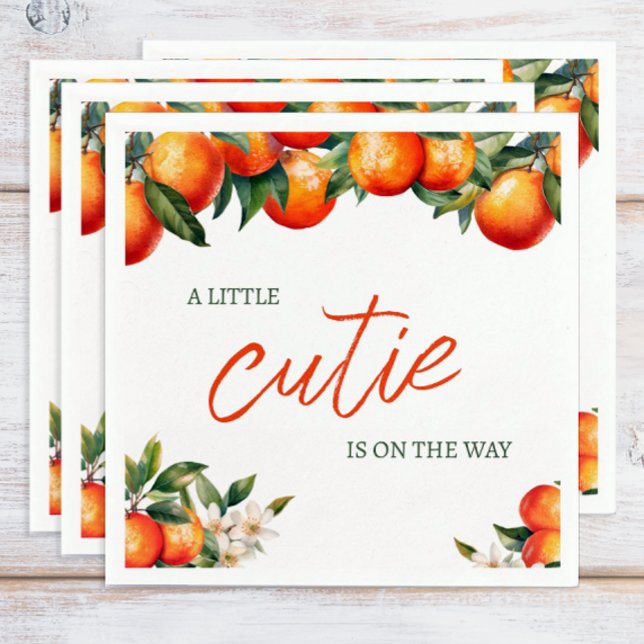 Little Cutie Baby Shower Napkins (Little Cutie Baby Shower Napkins)