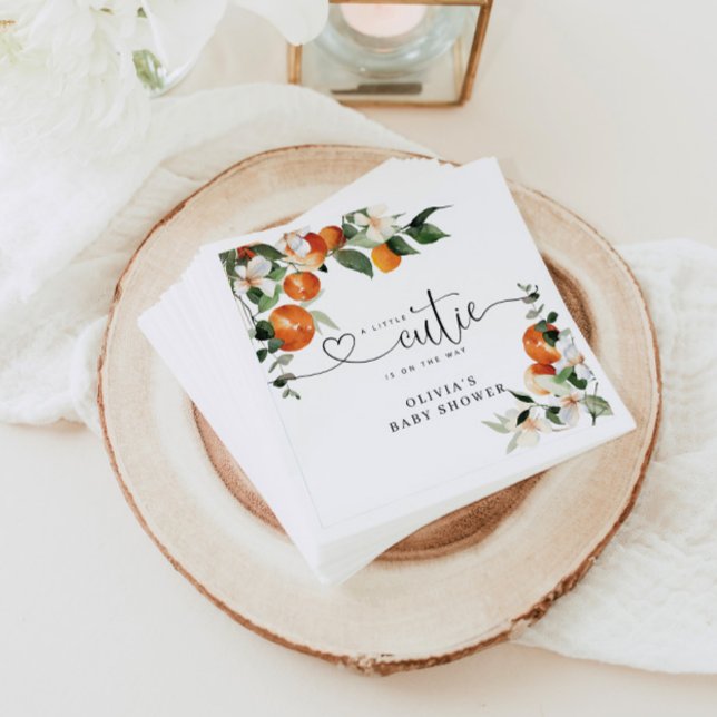 Little cutie baby shower napkins (Creator Uploaded)