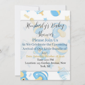 little cutie baby shower napkins invitation
