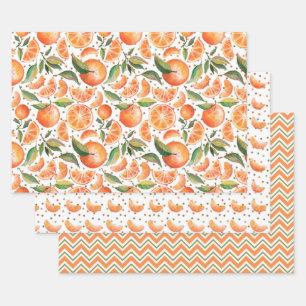 LITTLE CUTIE BABY SHOWER PATTERN WRAPPING PAPER SHEETS