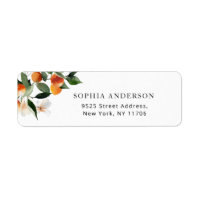 Little cutie baby shower return address label