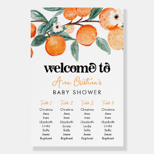 Little Cutie Baby Shower Seating Sign