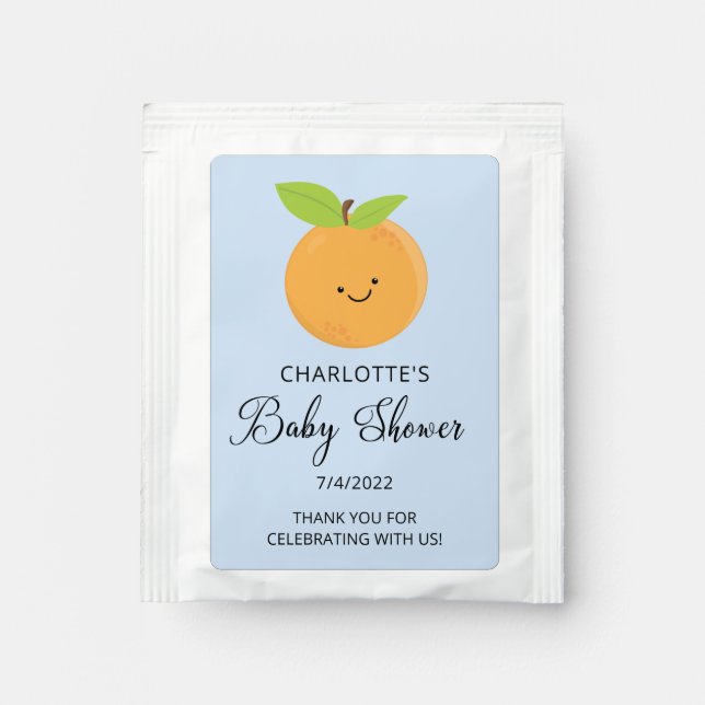 Little Cutie Baby Shower Tea Bag Drink Mix (Front)