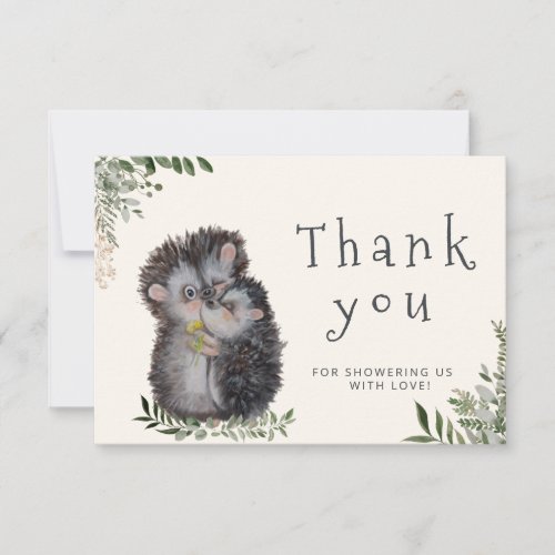 Little cutie baby shower thank you card