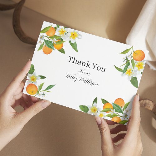 Little Cutie Baby Shower Thank You Card