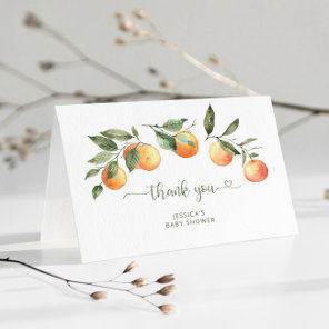 Little cutie baby shower thank you card