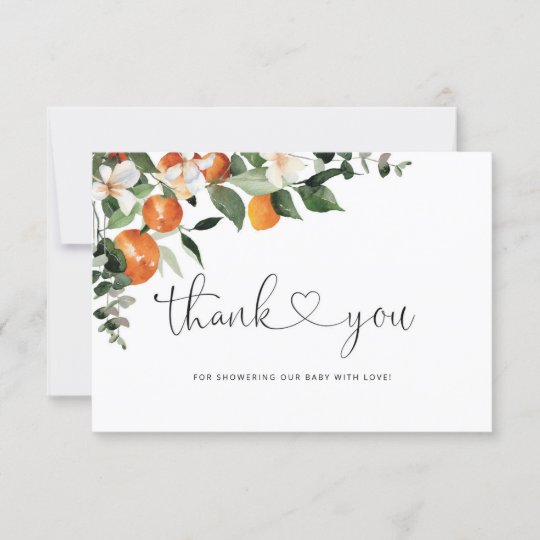 Little cutie baby shower thank you card | Zazzle.com