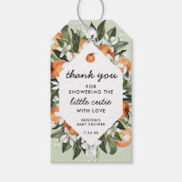 Little Cutie Baby Shower Thank You Gift Tags