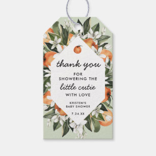 Little Cutie Baby Shower Thank You Gift Tags