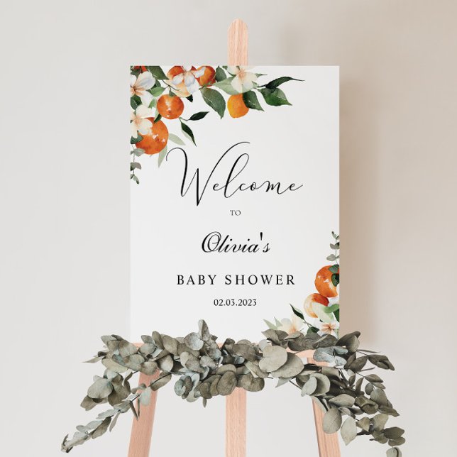 Little cutie baby shower welcome foam board (Creator Uploaded)