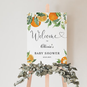 Little cutie baby shower welcome foam board