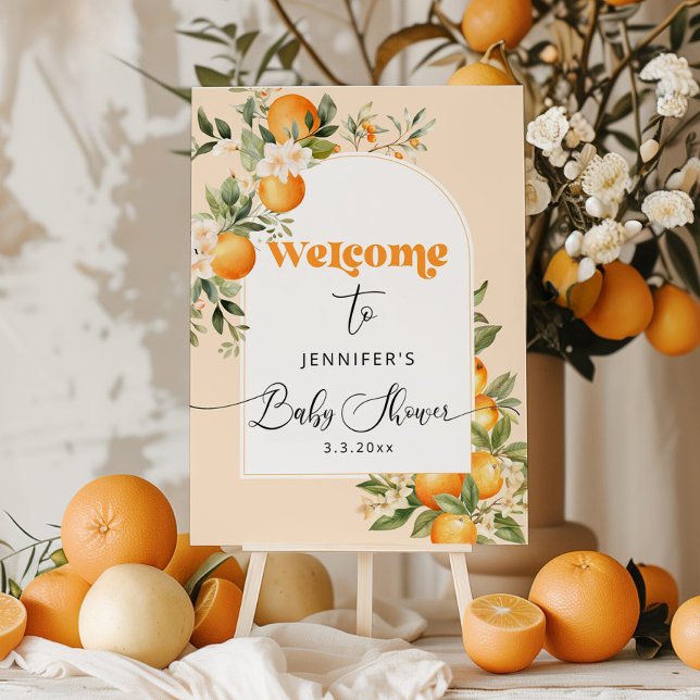 Little cutie baby shower welcome foam board (Creator Uploaded)