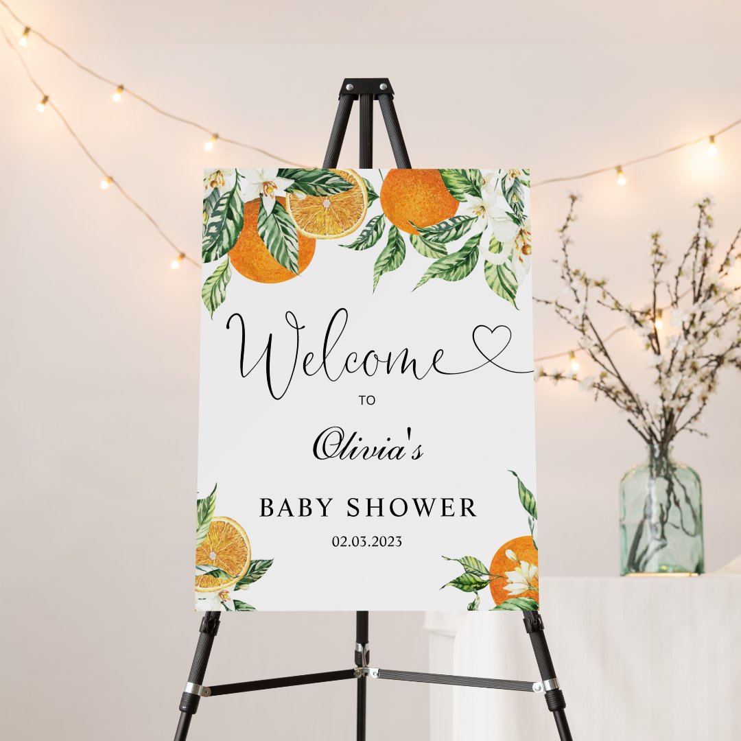 Little cutie baby shower foam board Zazzle