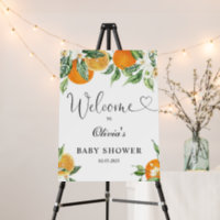 Little cutie baby shower welcome foam board