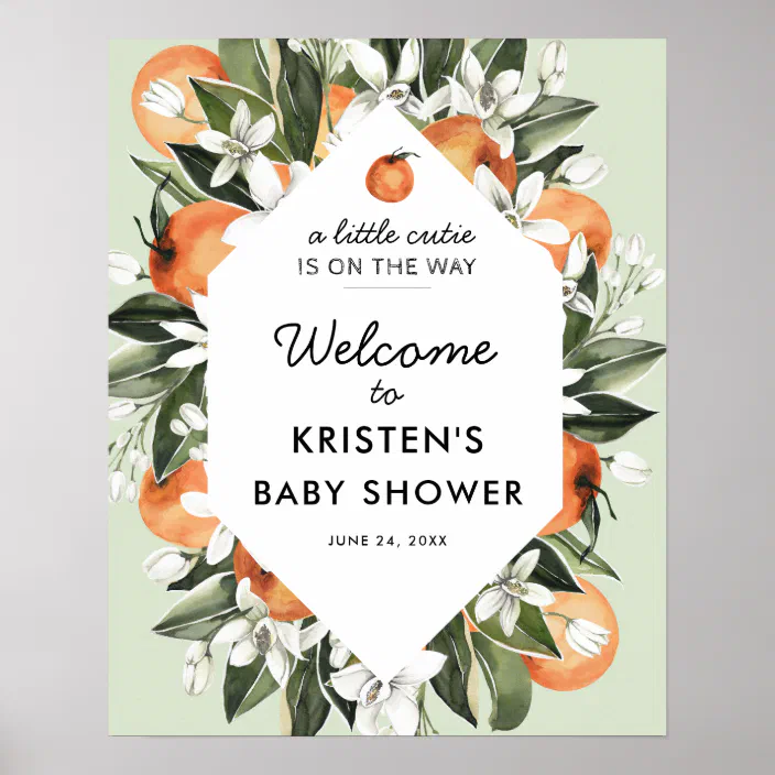 Baby Shower Welcome Poster