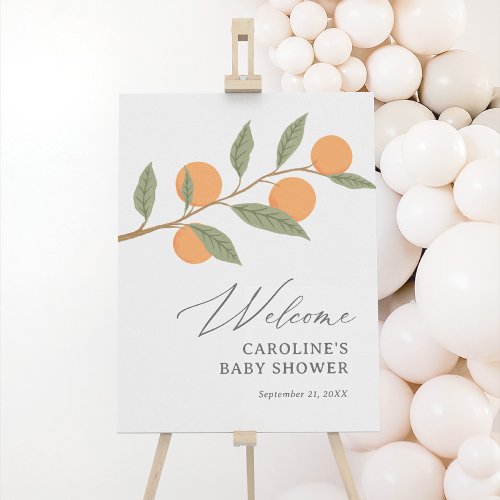 Little Cutie Baby Shower Welcome Sign