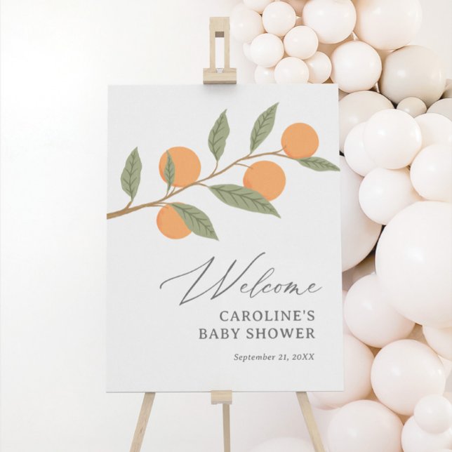Little Cutie Baby Shower Welcome Sign (Creator Uploaded)