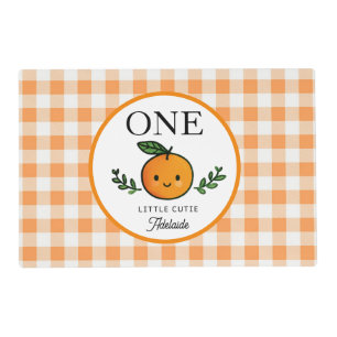 Little Cutie Birthday Mat Laminated Placemat