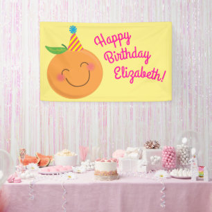 Little Cutie Birthday Party Banner