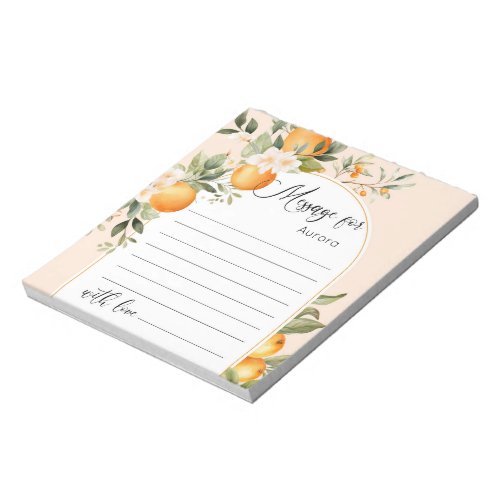 Little cutie birthday time capsule message notepad