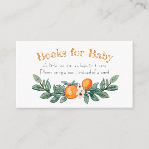 Little Cutie Books for Baby Enclosure Card