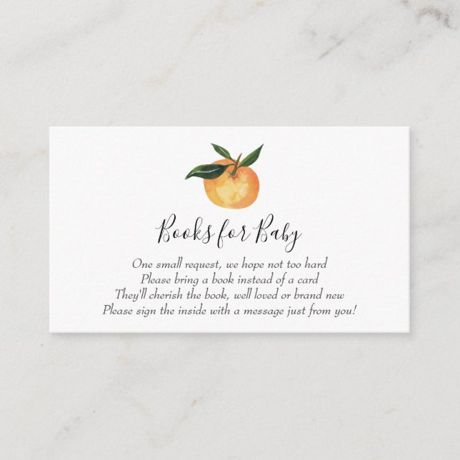 Little Cutie Books for Baby insert card (Front)