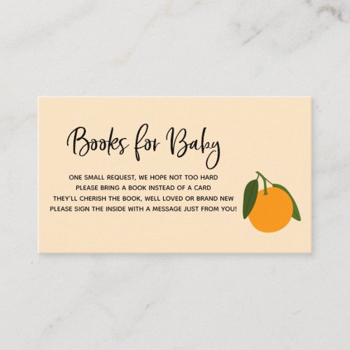 Little Cutie Books for Baby insert card