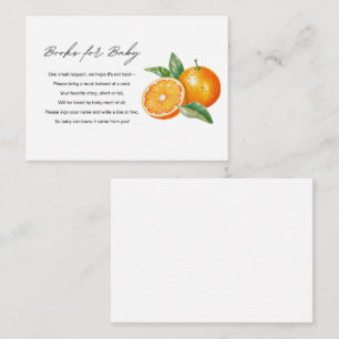 Little Cutie Books for Baby Shower Enclosure Card