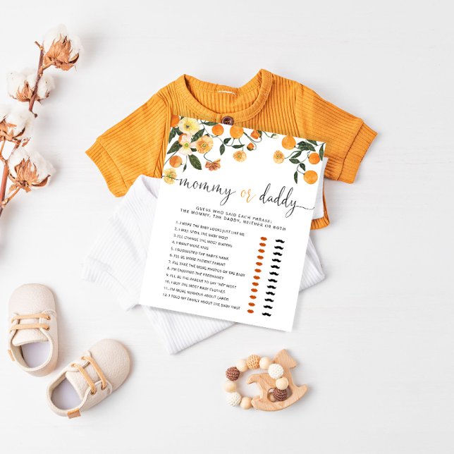  Little Cutie Botanical Guess Who Shower Game Card (Creator Uploaded)