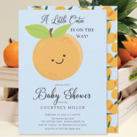 Little Cutie Boys Baby Shower Invitation