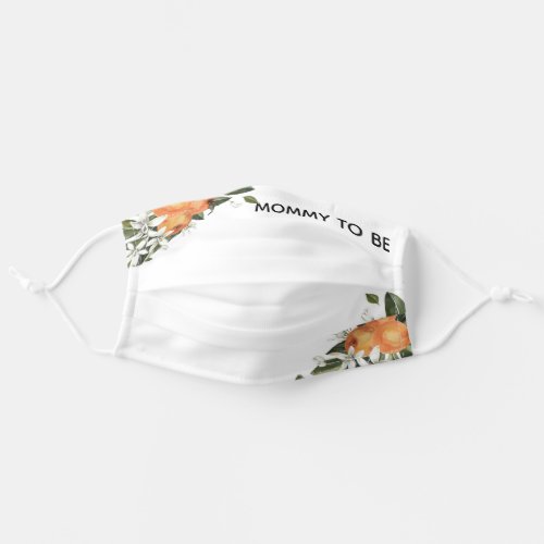 Little Cutie Bridal Shower Mommy To Bee  Adult Cloth Face Mask