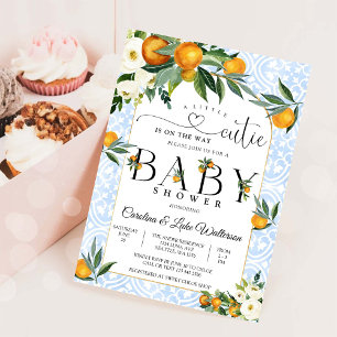 Little Cutie Citrus Baby Shower Invitation