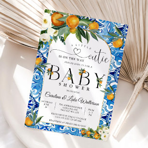 Little Cutie Citrus Baby Shower Invitation