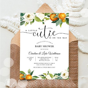 Little Cutie Citrus Baby Shower Invitation