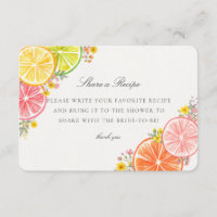 Little Cutie Citrus Floral Share a Recipe Insert