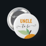 Little Cutie Citrus Orange Family Names Button<br><div class="desc">Family name buttons! Edit for Aunt's,  Uncle's,  Cousins and more! See the entire Little Cutie collection for more matching items!</div>