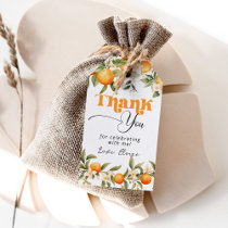 Little cutie citrus oranges birthday thank you gift tags