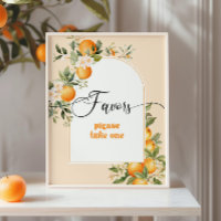 Little cutie citrus theme Favors please take one