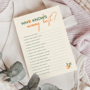 Little Cutie Citrus Who Knows Mommy Best Card