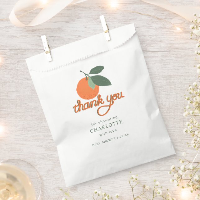 Little Cutie Clementine Baby Shower Favor Bag – Ci (Clipped)