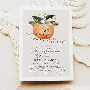 Little Cutie Clementine Baby Shower Invitation