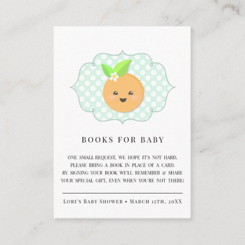 Little Cutie Clementine  Books For Baby Enclosure Card