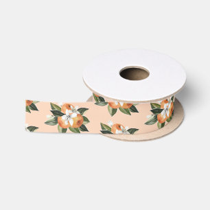 Little Cutie Clementine Citrus Party Satin Ribbon