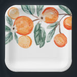 Little Cutie Clementine Party Paper Plates<br><div class="desc">Little Cutie Paper Plates.
Ready to be personalized by you!

Art work by www.etsy.com/shop/SunflowerDayLove</div>