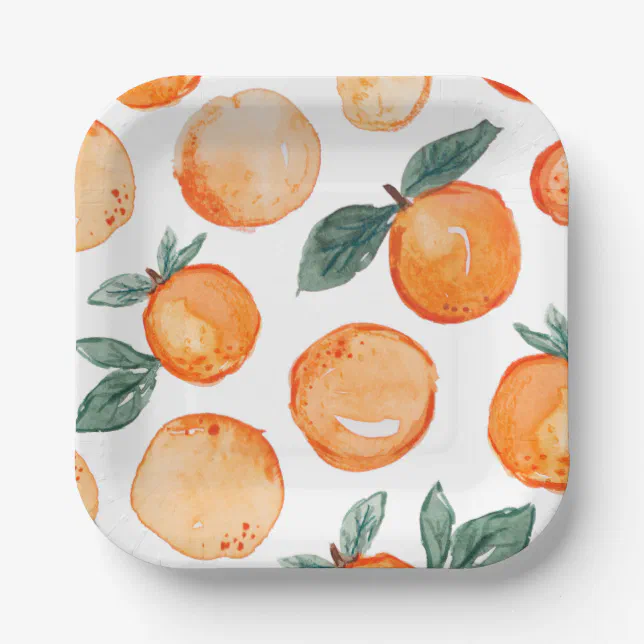 Little Cutie Clementine Party Paper Plates Zazzle